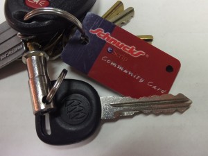 A HANDY KEYCHAIN eScrip card comes with the regular business card sized eScrip card when you sign up. 