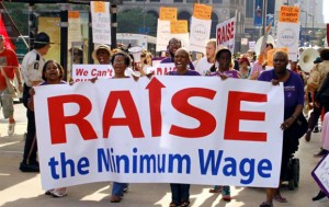 RAISE ILLINOIS supporters back raising the states minimum wage to $10.65 an hour from the current $8.25.