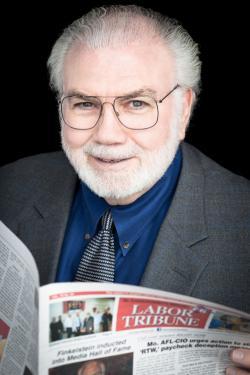 ED FINKELSTEIN, publisher of the Labor Tribune – Rob Grimm photo