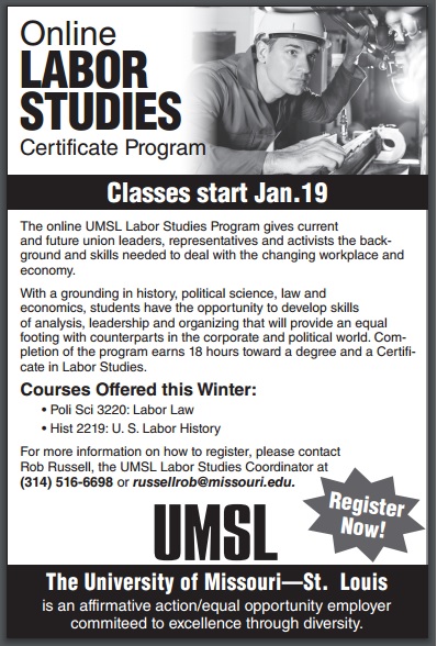 UMSL Labor Studies Ad 3