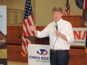 CHRIS KOSTER, Democratic candidate for Missouri governor, spoke to supporters over the weekend at a campaign kickoff rally at Laborers Local 42 in St. Louis. – Labor Tribune photo