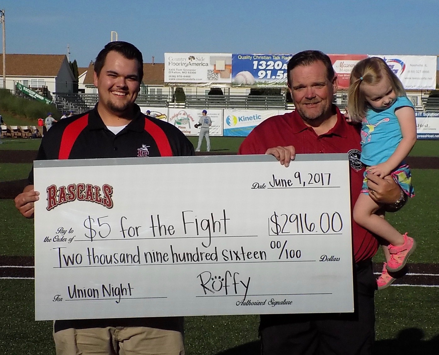 2,916 raised for Fight Fund at River City Rascals fundraiser The