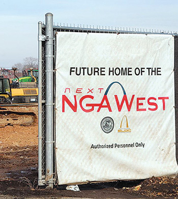 Enclosure ceremony marks construction milestone at Next NGA West campus >  Kansas City District > Kansas City District News Stories